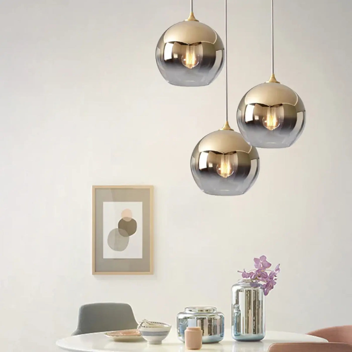 Suspension Boule en Verre Teinté – Praris