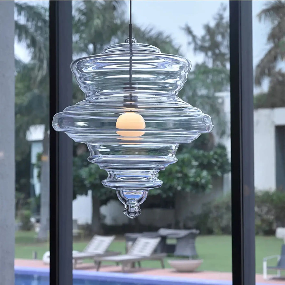 Suspension en Verre Art Déco – Zavis