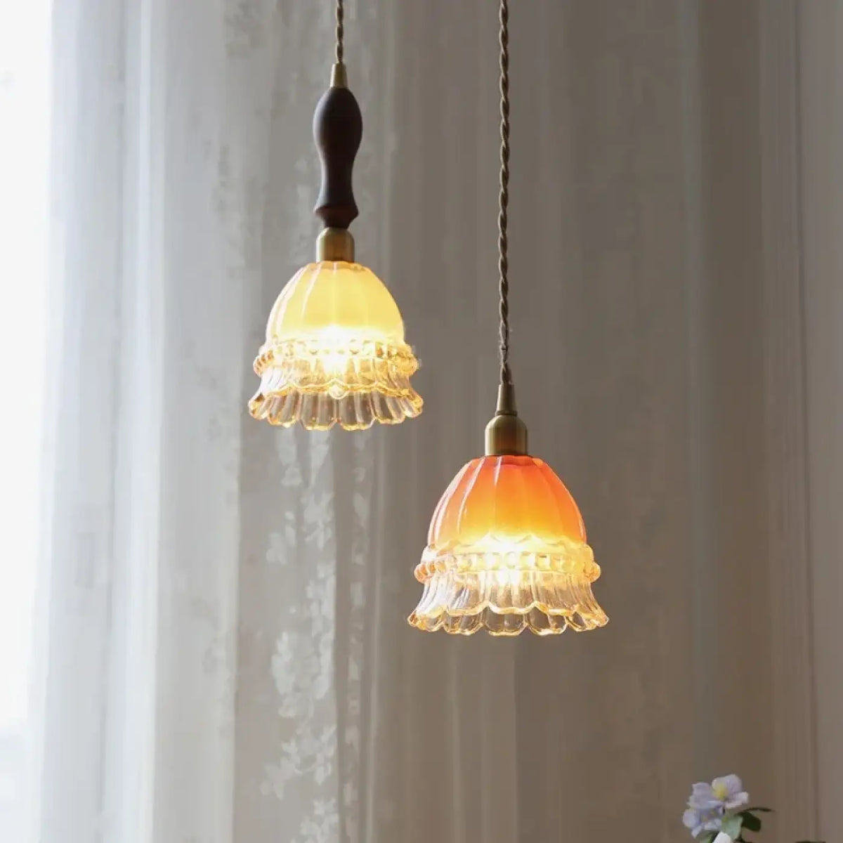 Suspension Vintage en Verre Rétro – Taselle