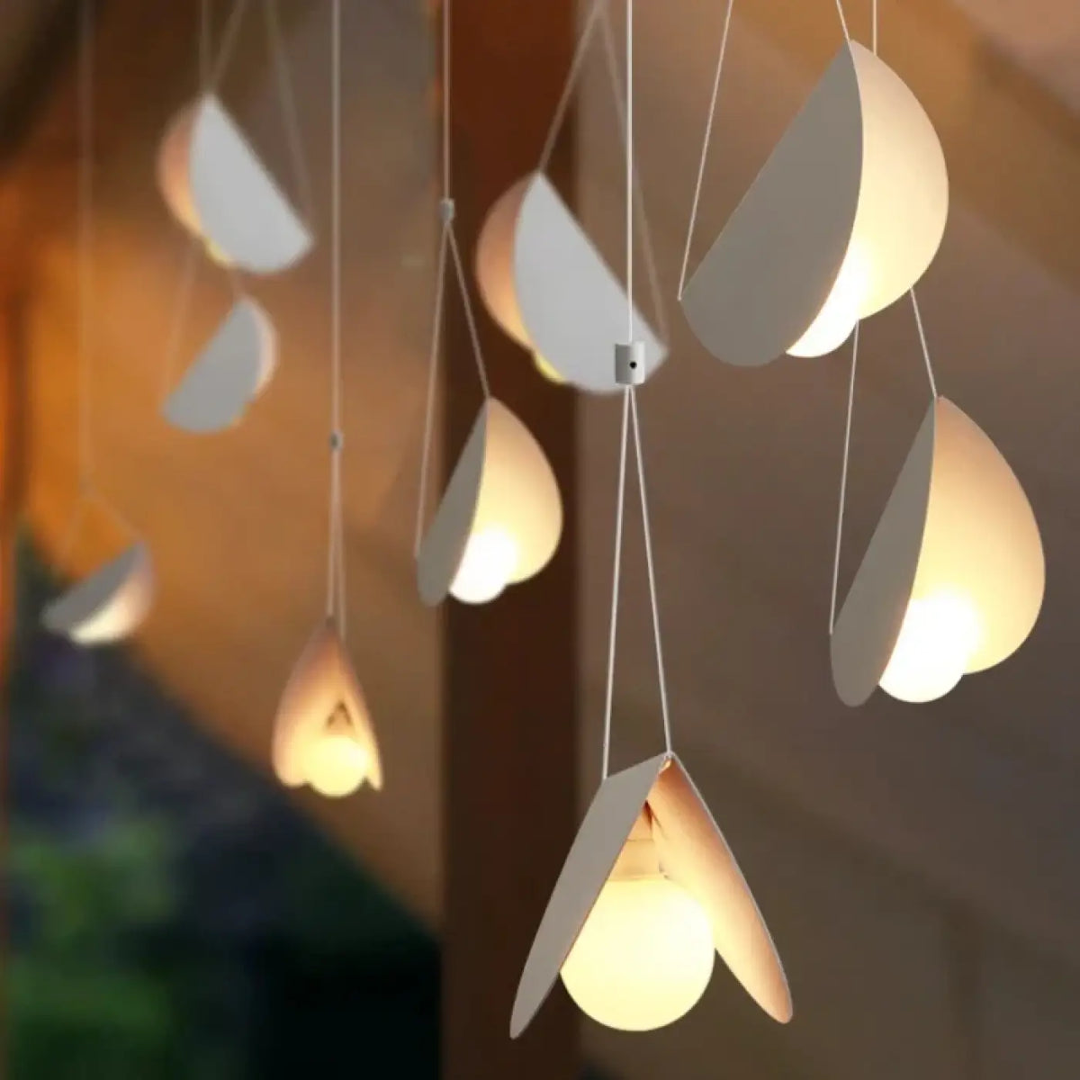 Suspension Blanche Design Origami – Biselle