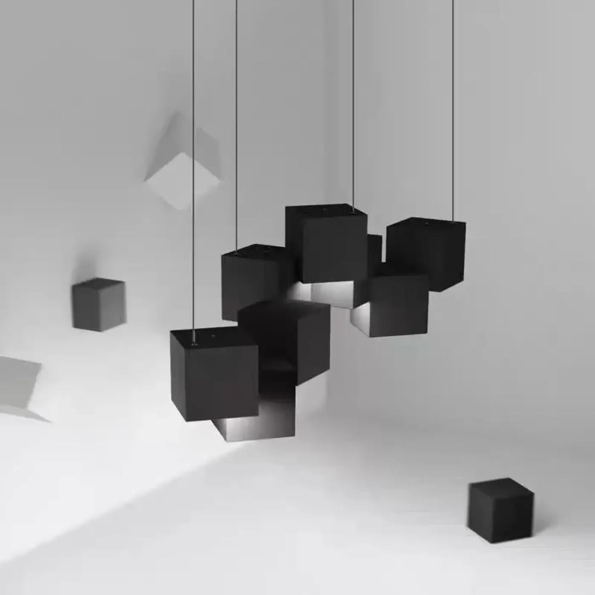 Suspension Moderne à Cubes Géométriques – Divio