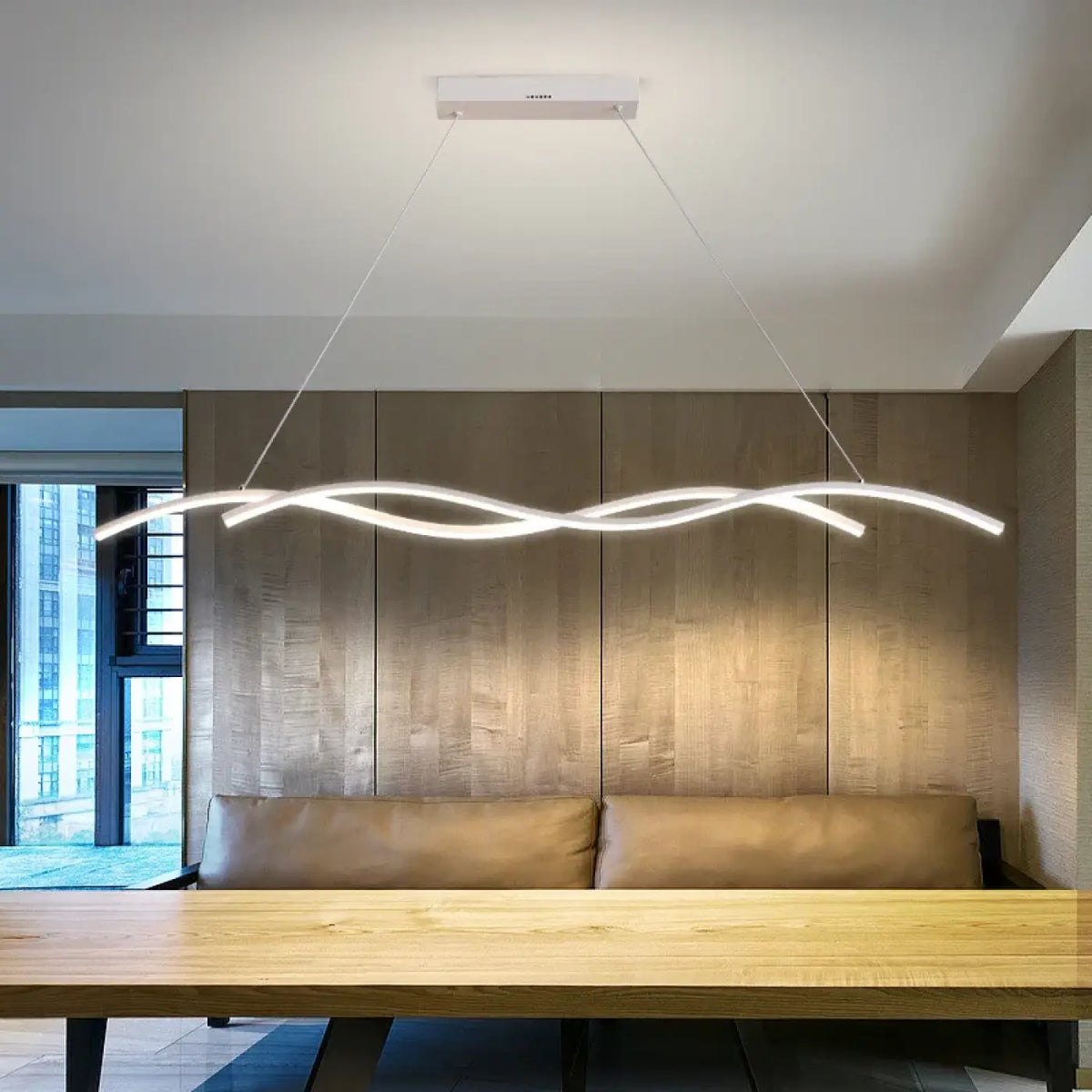 Suspension LED Vague Ondulée – Briman
