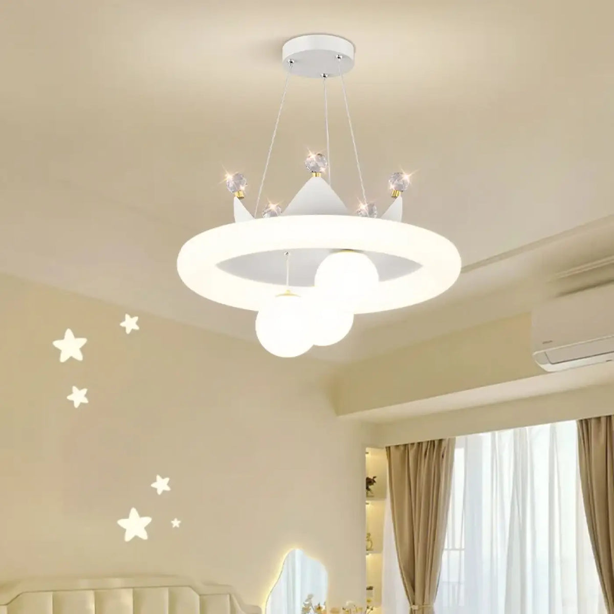 Suspension LED Couronne de Princesse – Zadine