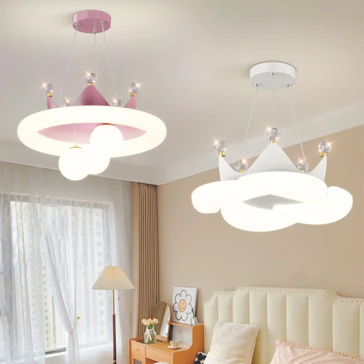 Suspension LED Couronne de Princesse – Zadine