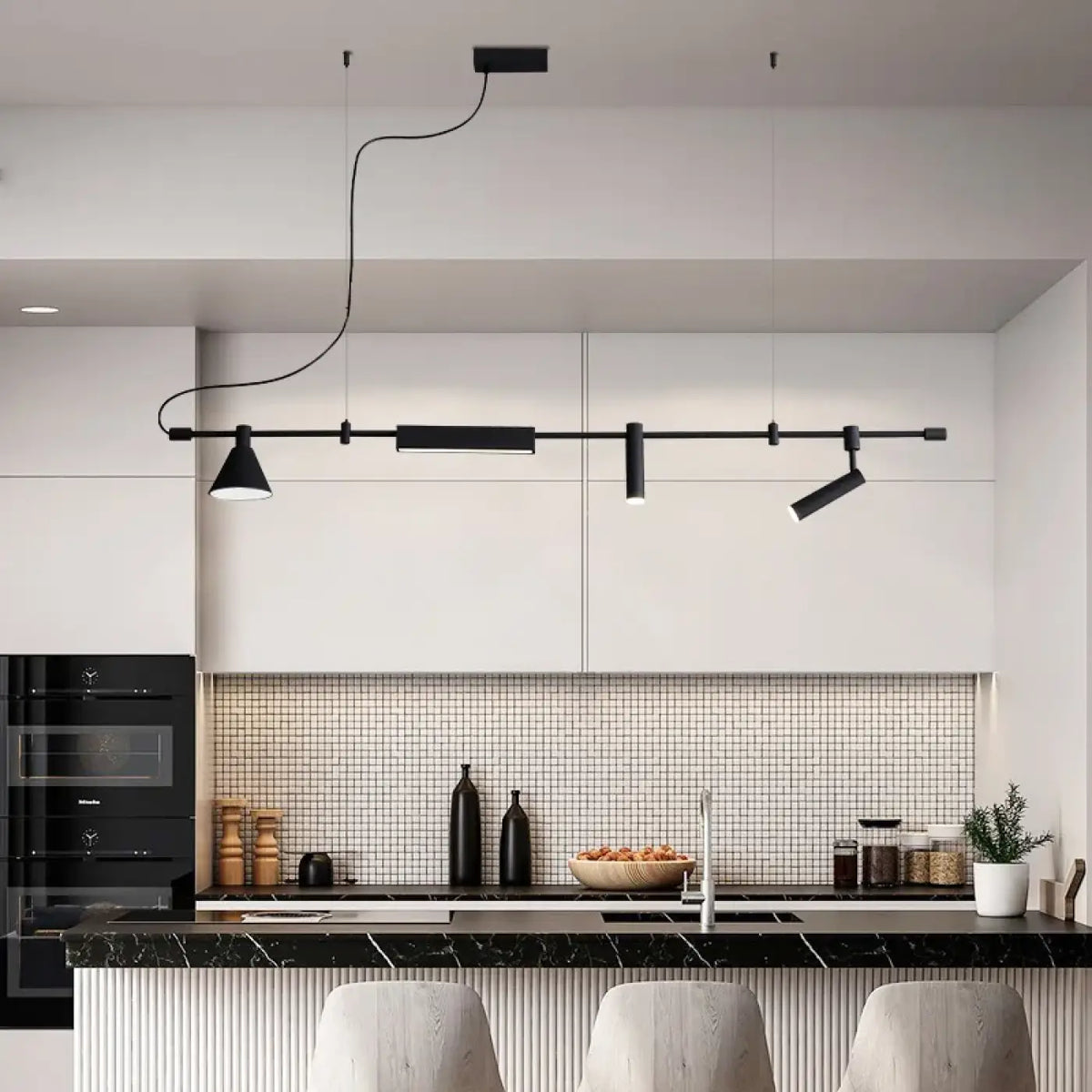 Suspension Rail Noir à Spots Orientables – Prorane