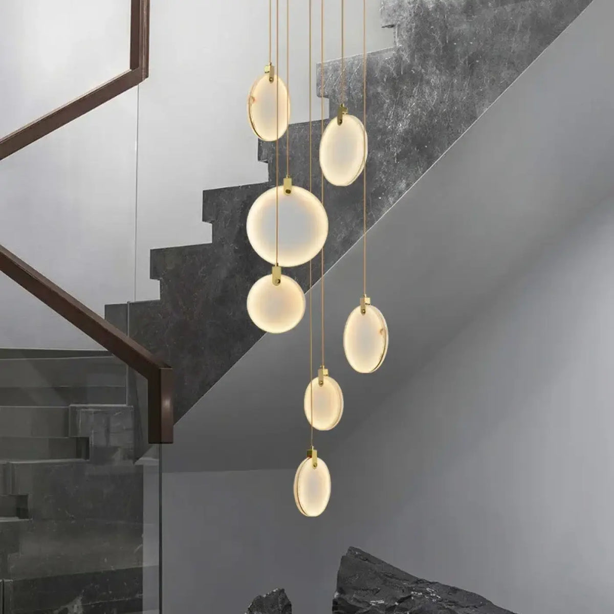 Suspension Ronde Effet Marbre – Zivan