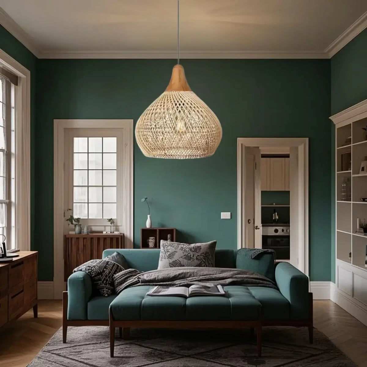 Suspension Goutte en Rotin Scandinave – Kémo