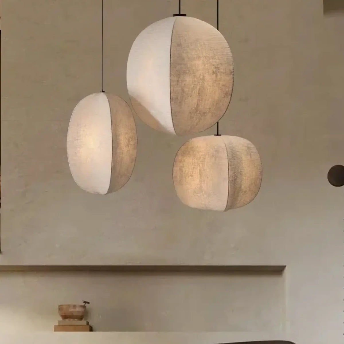Suspension Trio Asymétrique en Tissu – Siron
