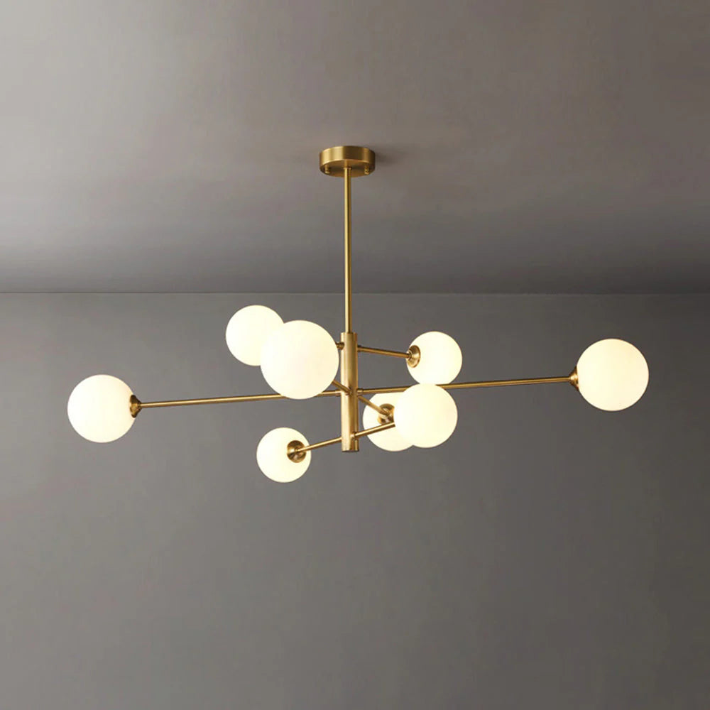 Lustre Moderne à Globes en Verre – Véga