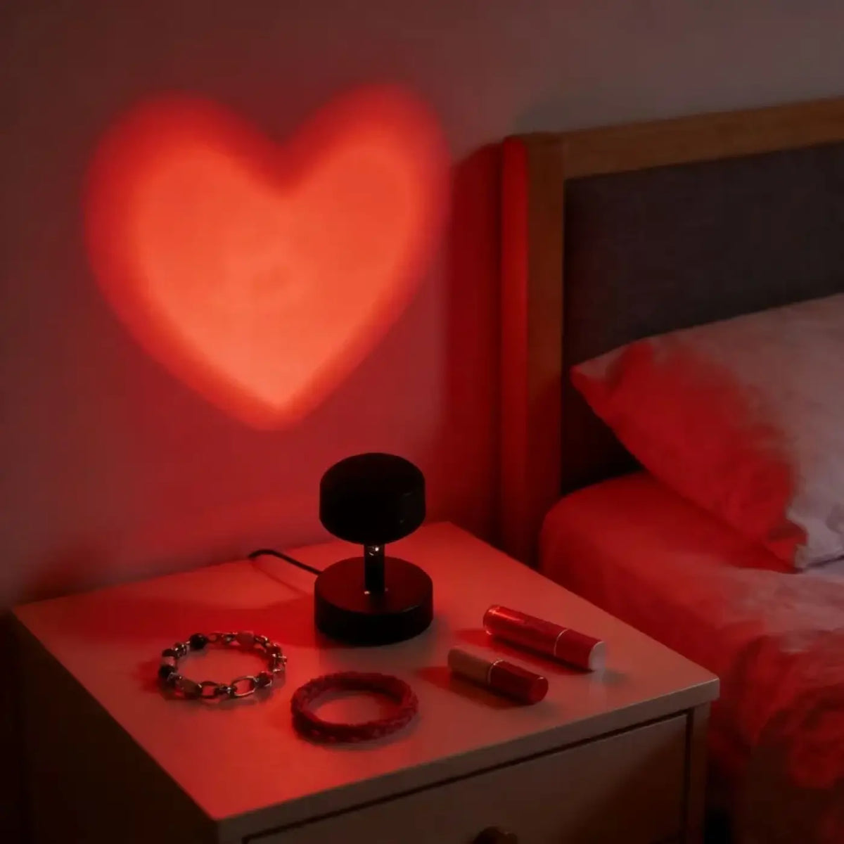 Veilleuse Romantique à Lueur Rouge – Trisan
