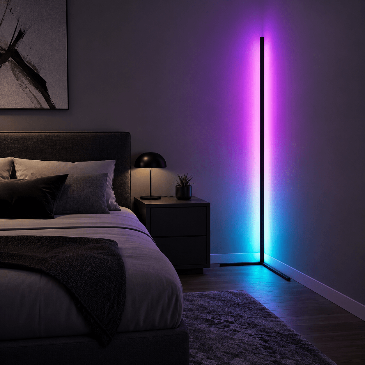 Lampadaire d'Angle LED – Vela