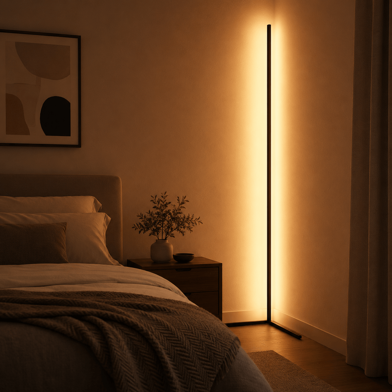 Lampadaire d'Angle LED – Vela