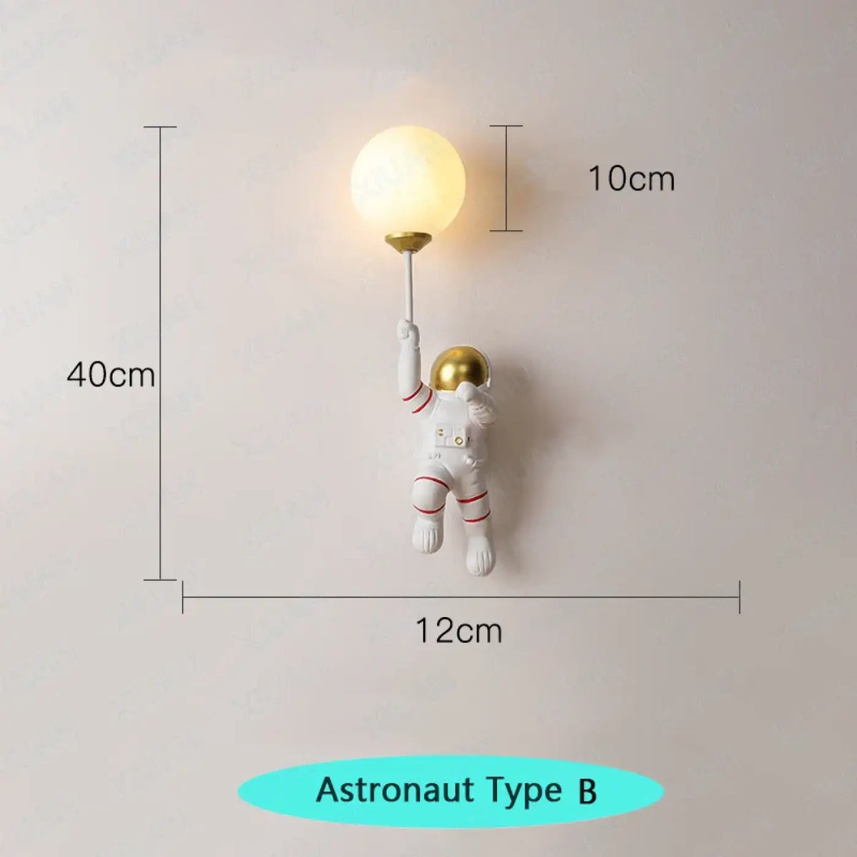Applique Murale Astronaute avec Sphère – Bomette