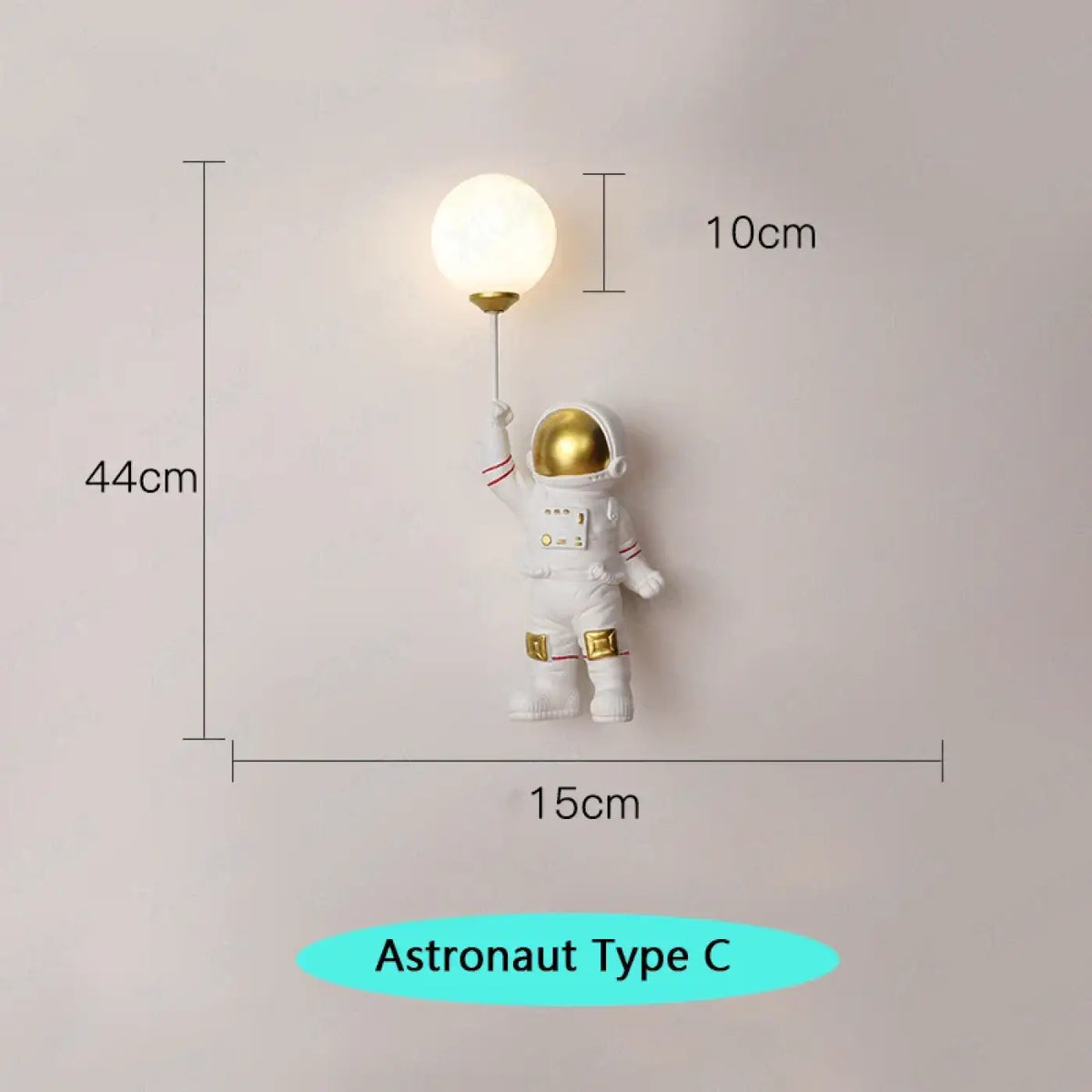 Applique Murale Astronaute avec Sphère – Bomette