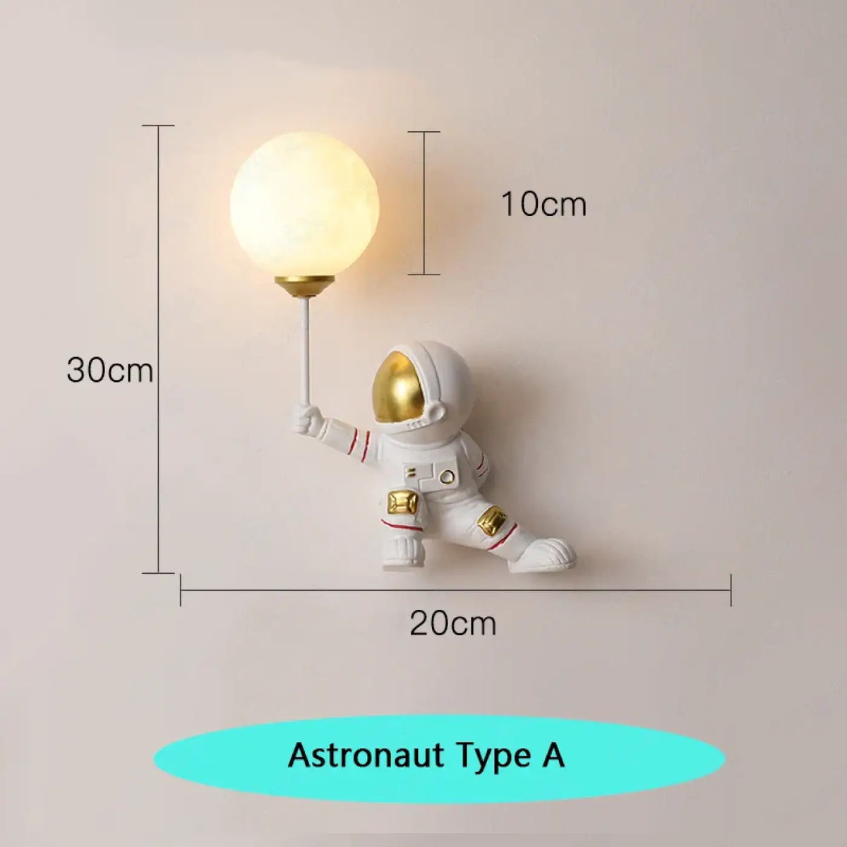 Applique Murale Astronaute avec Sphère – Bomette