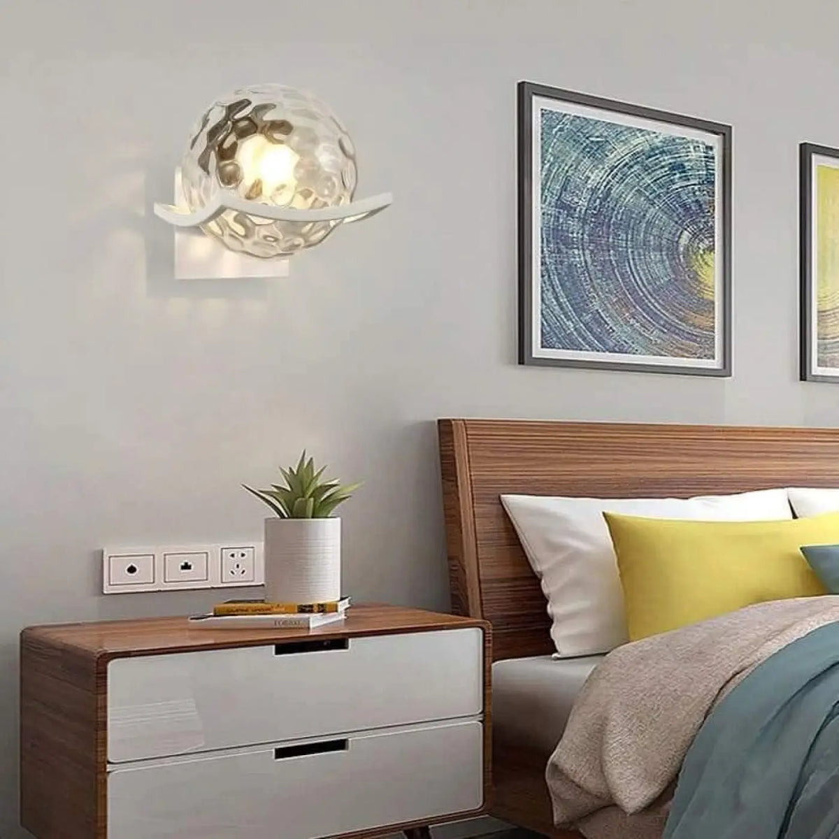Applique Murale Boule en Verre – Vinette