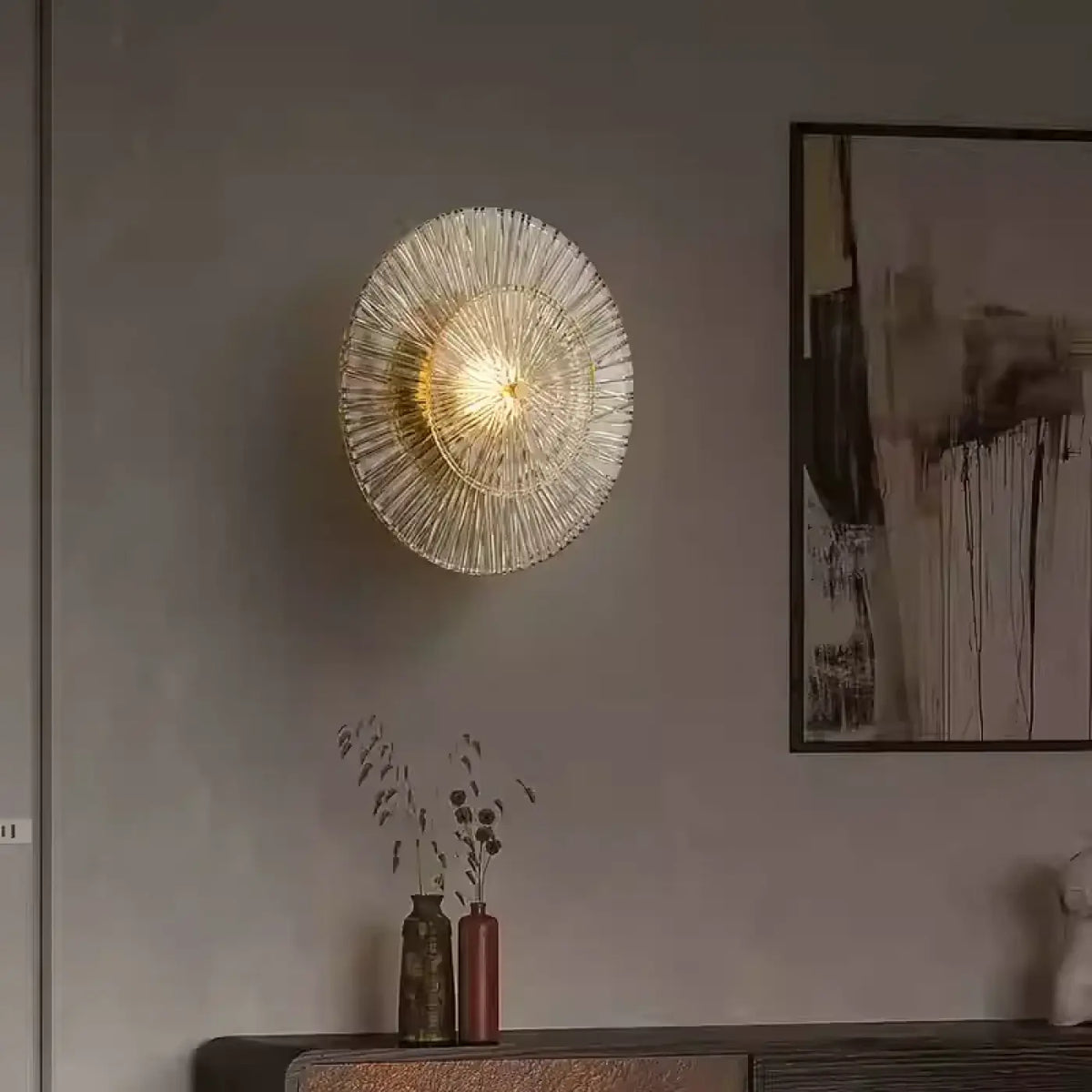 Applique Murale LED Soleil Dorée – Bonio