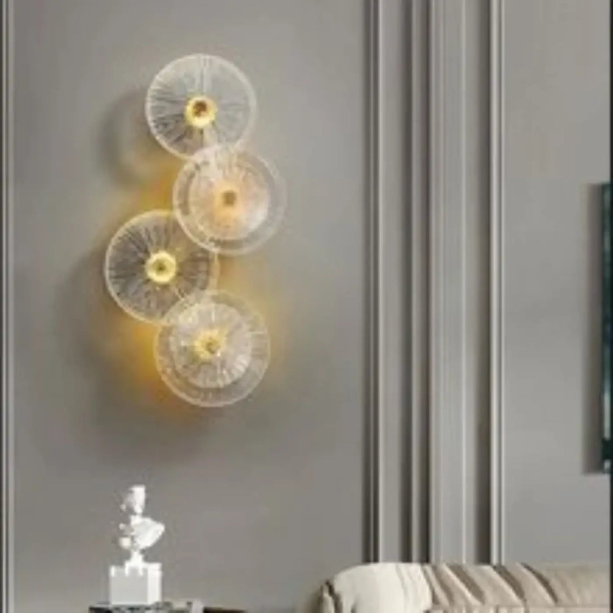 Applique Murale LED Soleil Dorée – Bonio