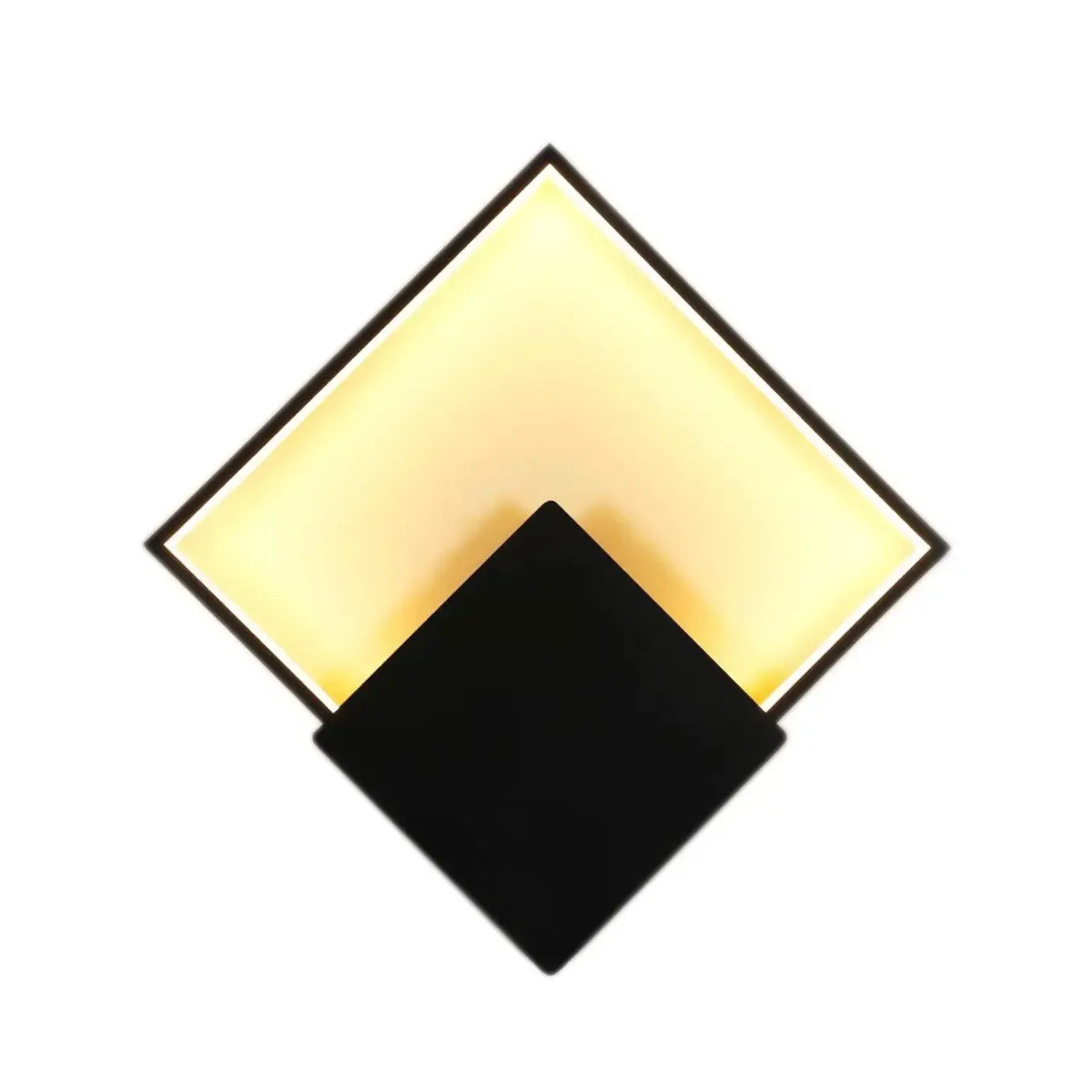 Applique Murale LED Carrée Noire – Dimis