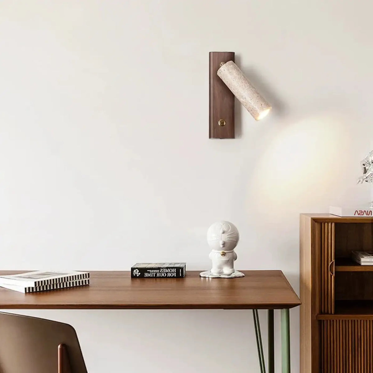 Applique Murale en Bois avec Interrupteur – Zémio