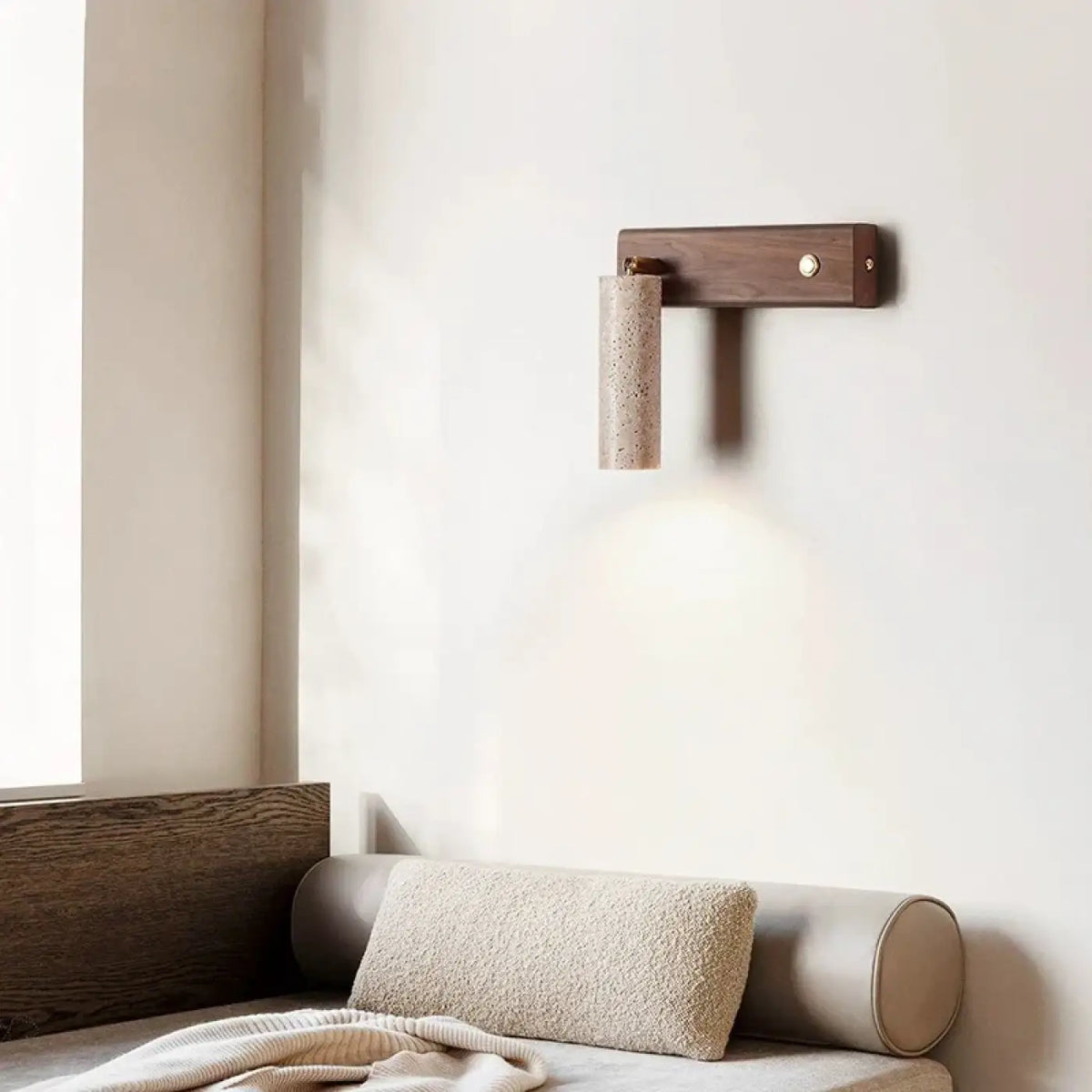 Applique Murale en Bois avec Interrupteur – Zémio