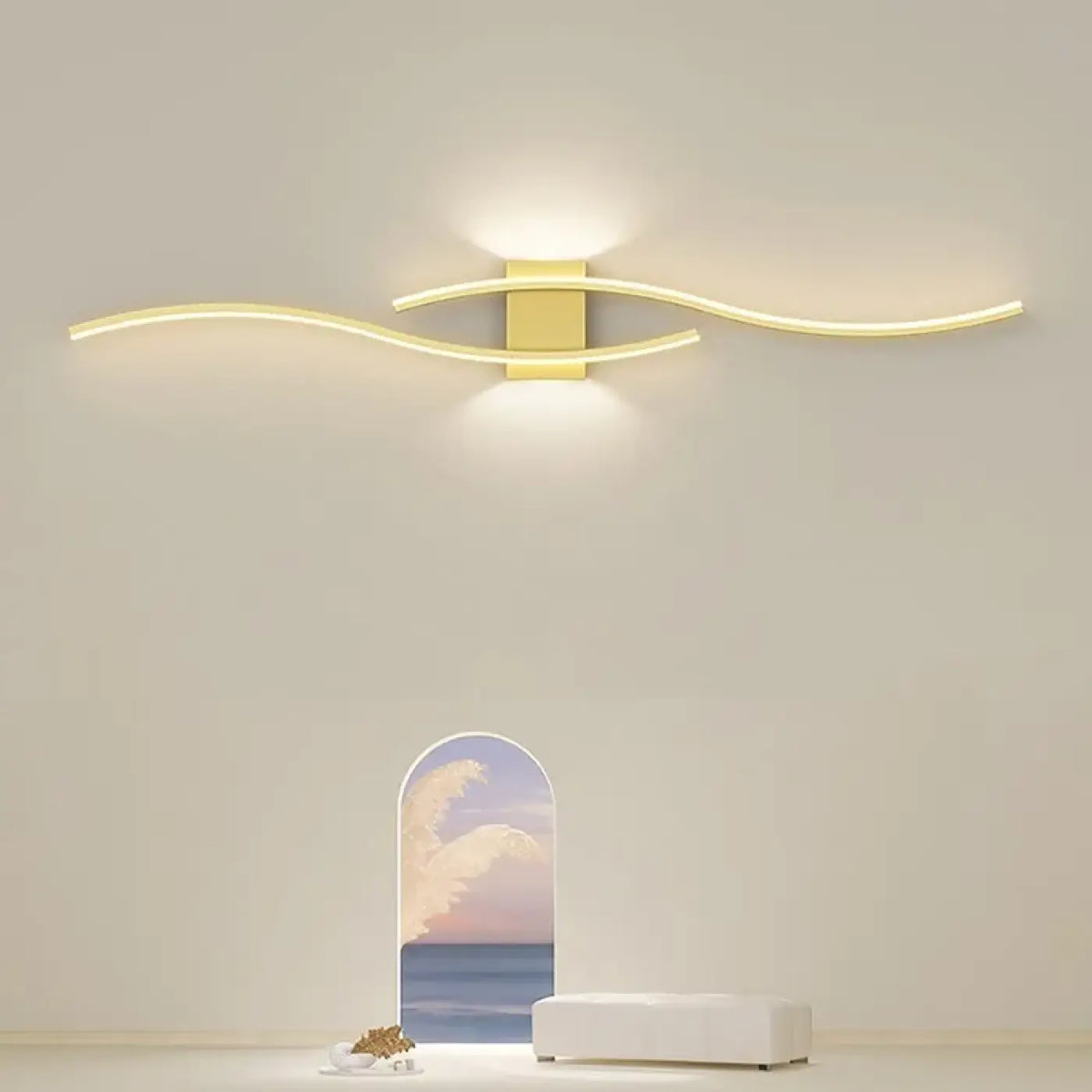 Applique Murale LED Double Vague Acrylique – Férel