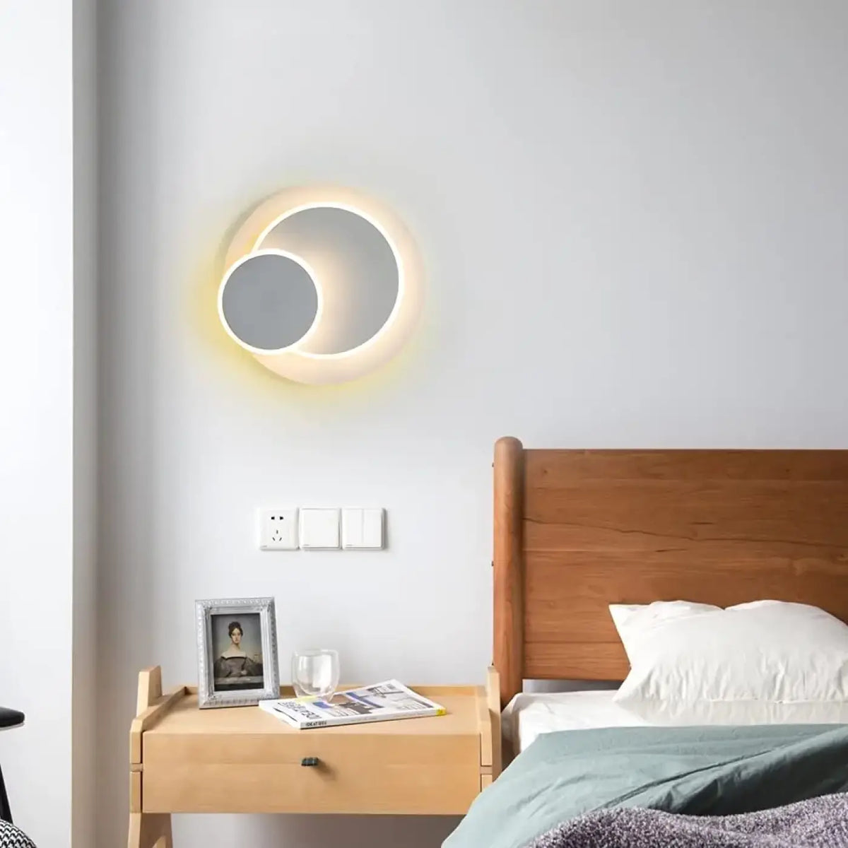 Applique Murale LED Deux Cercles – Tésel