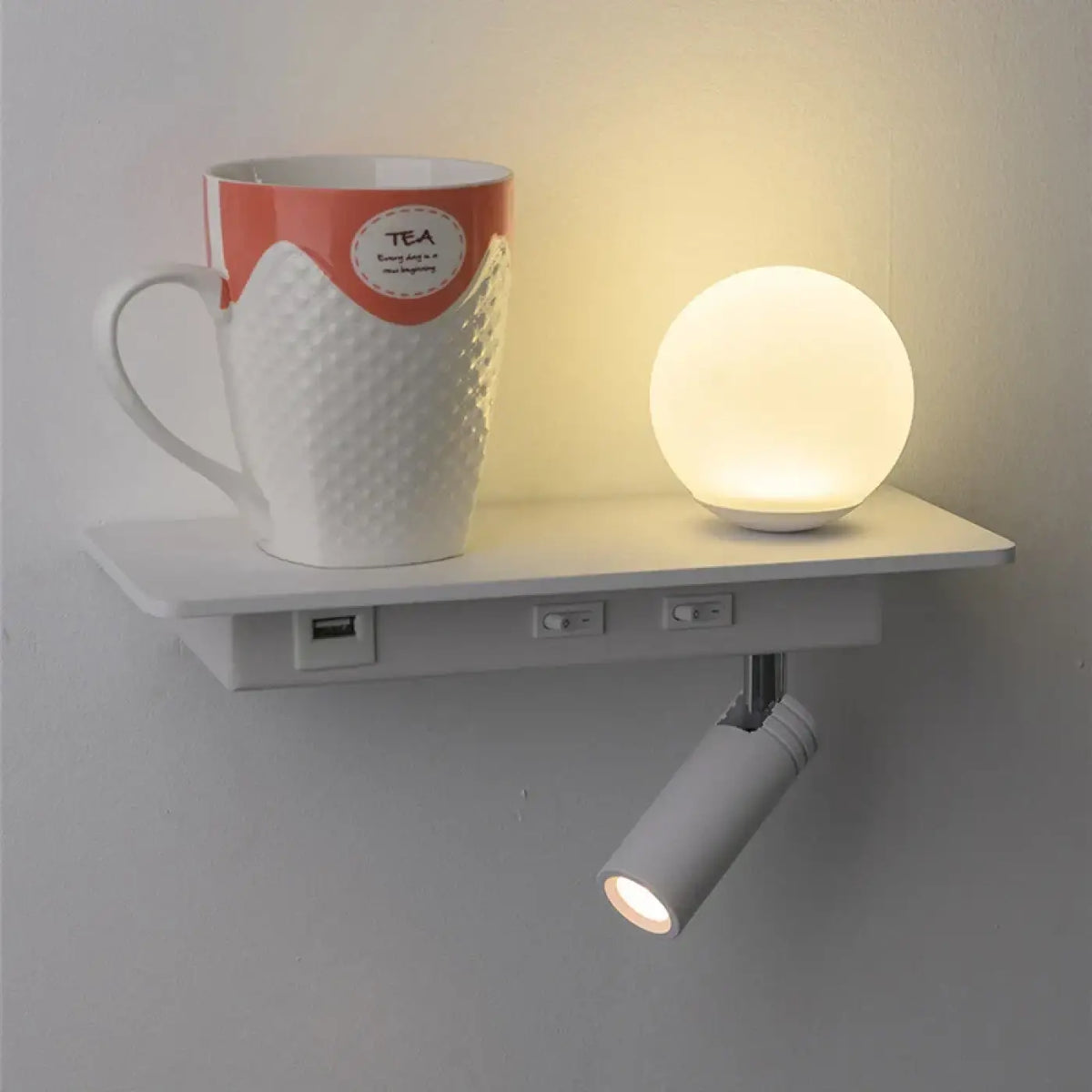Applique Murale Chambre Support USB – Nalo