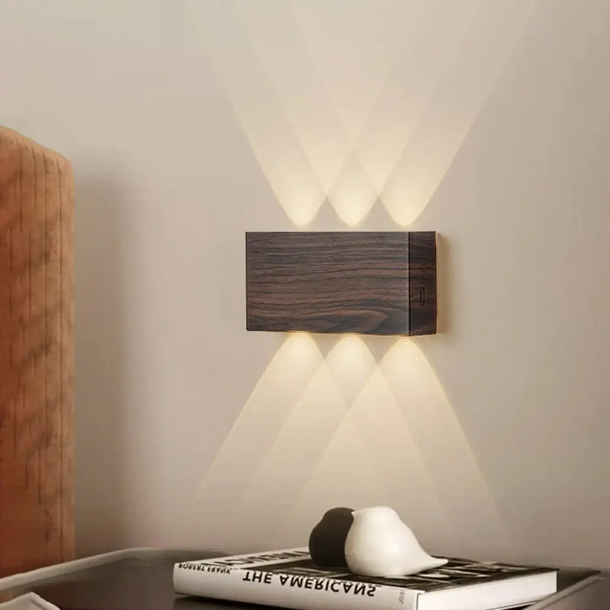 Applique Murale LED Effet Bois Télécommande – Fasel
