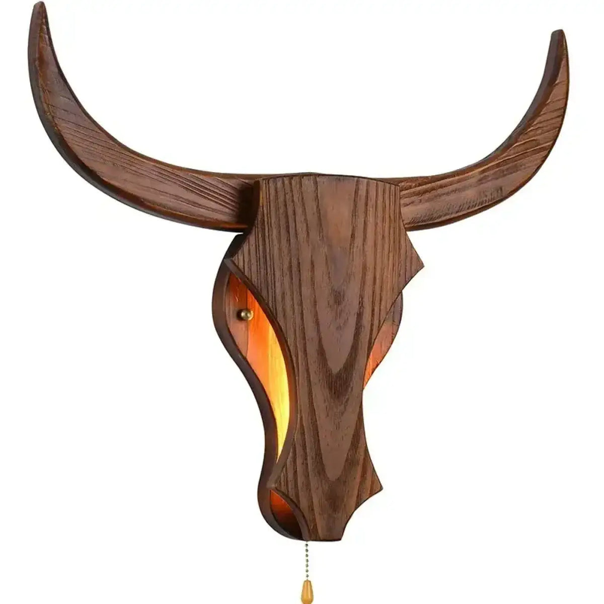 Applique Murale Tête Sculptée en Bois – Janel