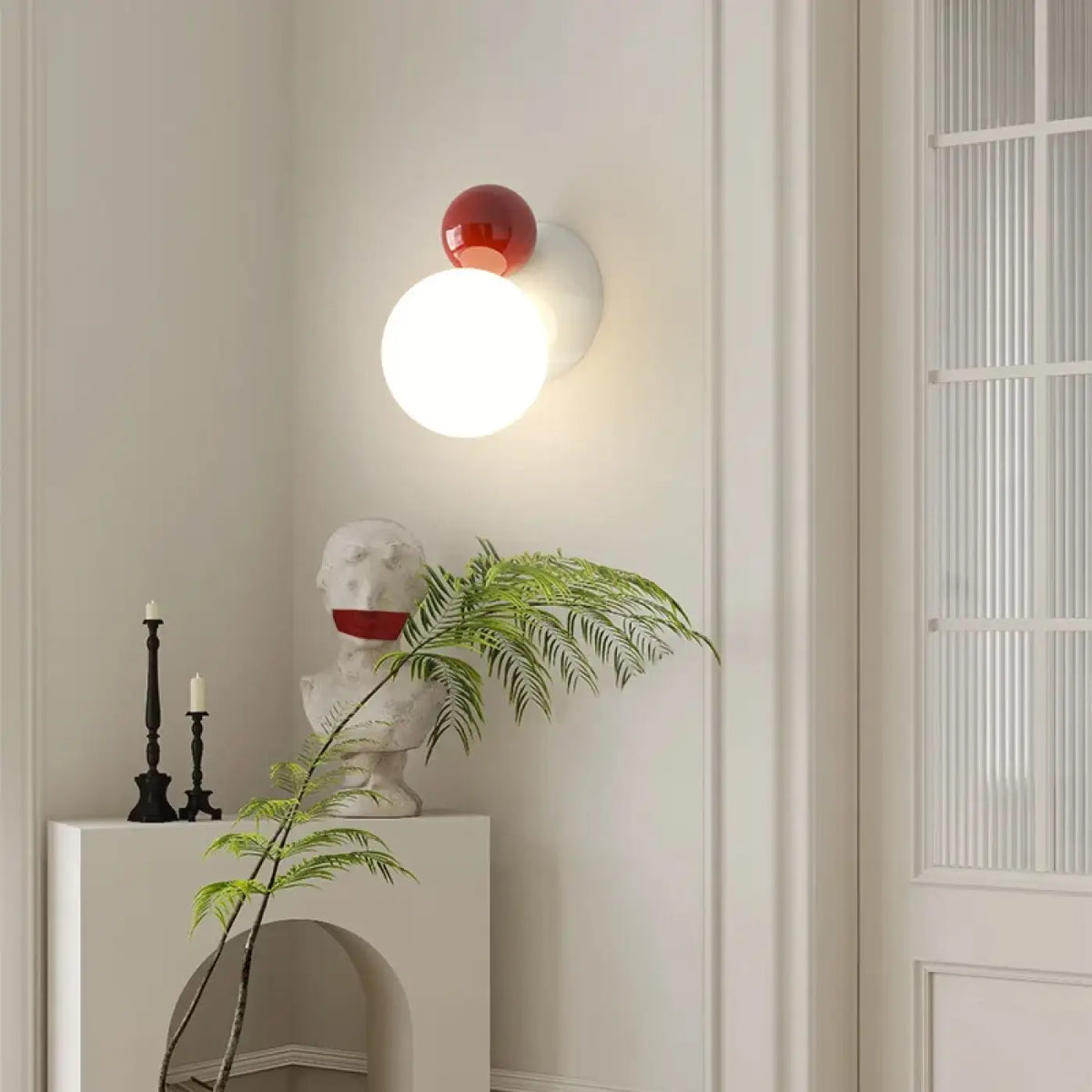 Applique Murale Double Boule Colorée – Fémane