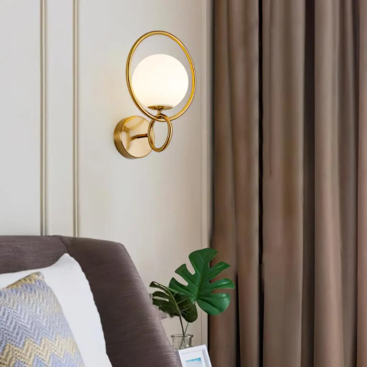 Applique Murale LED Cercle et Globe – Fevelle