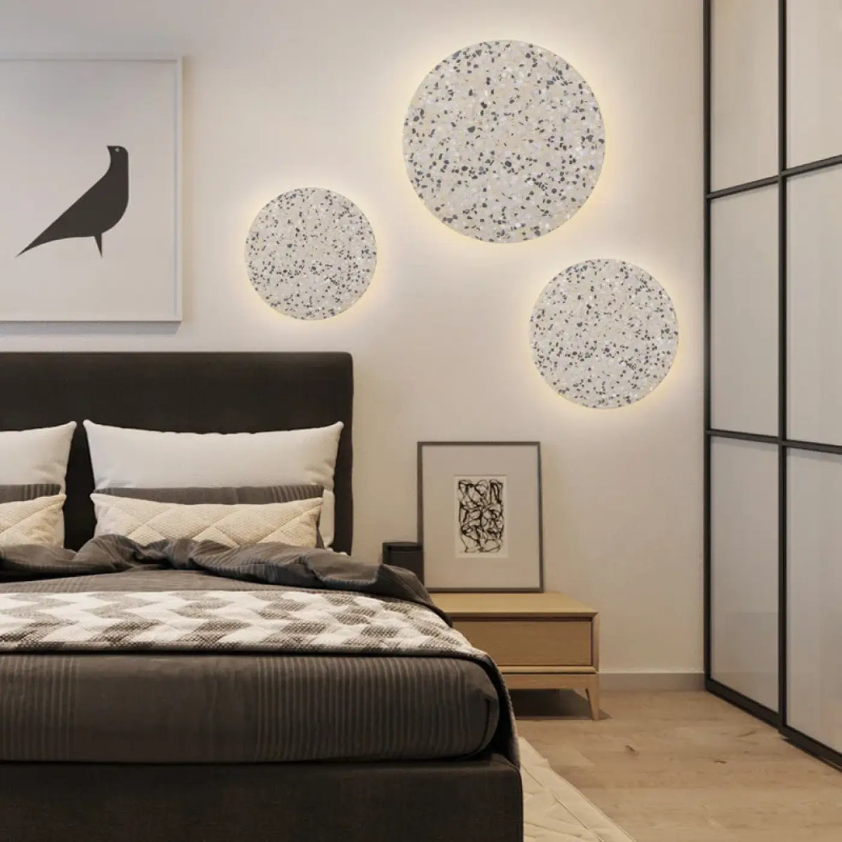Applique Murale LED Circulaire Granité – Kélia