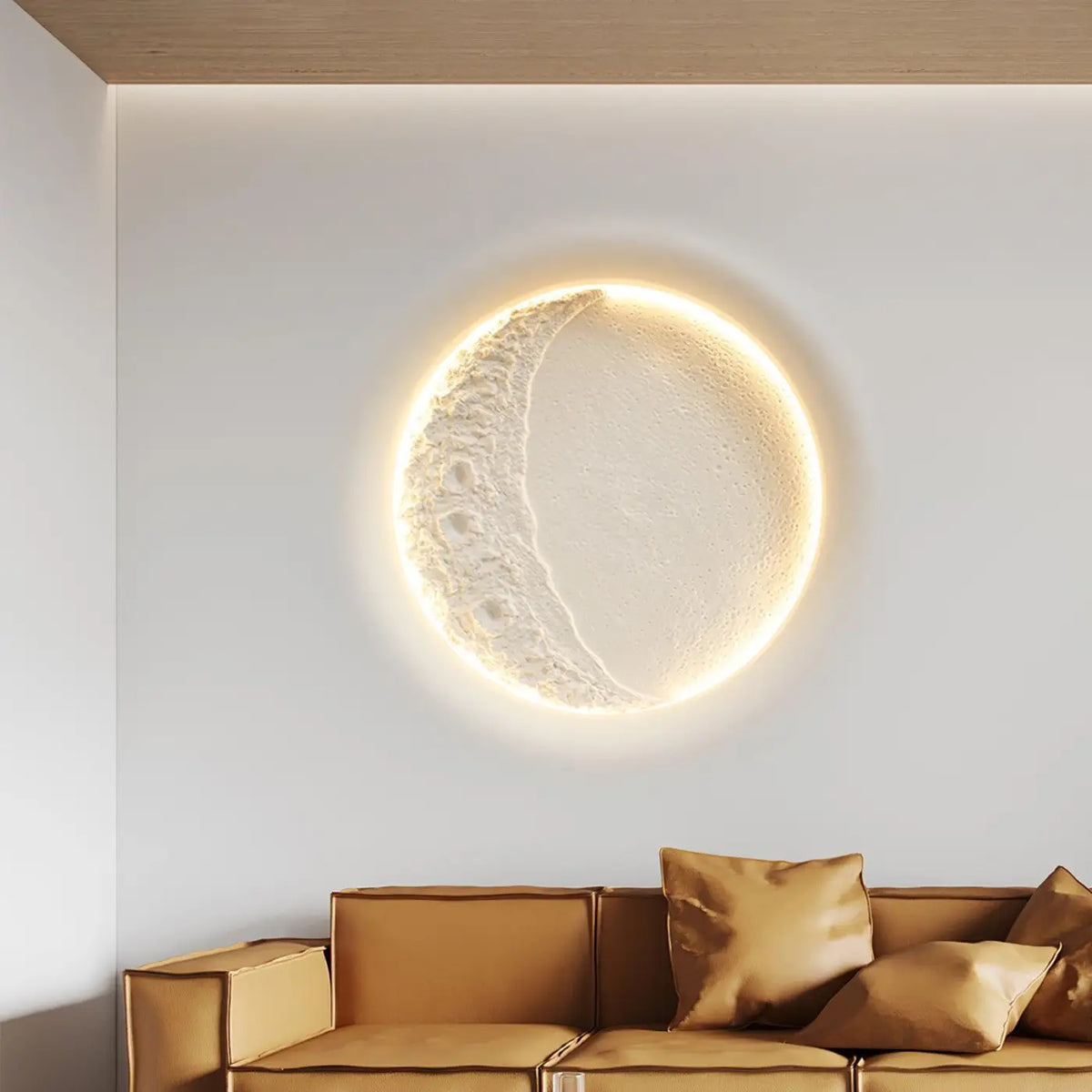 Applique Murale Lune 3D Blanche – Beris