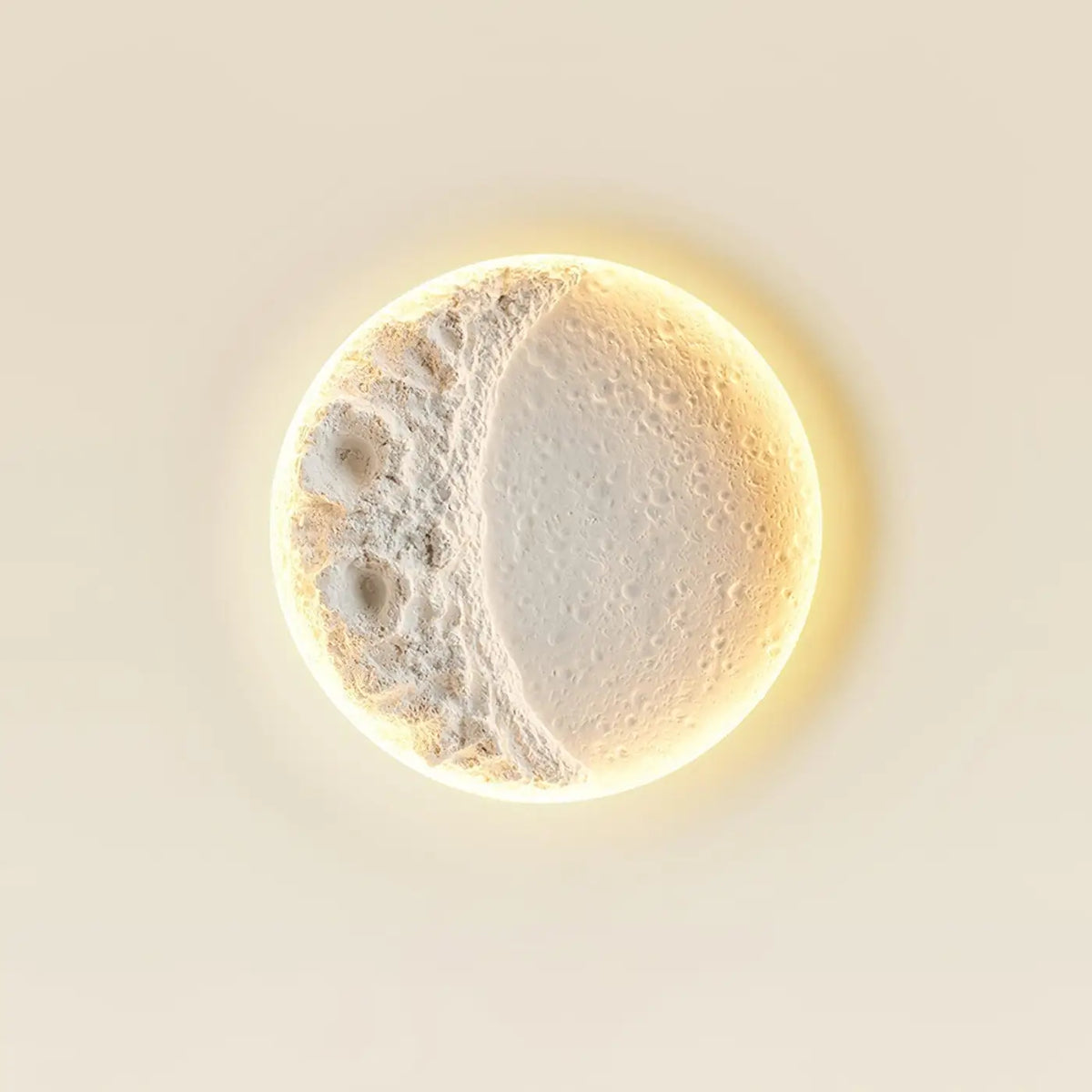 Applique Murale Lune 3D Blanche – Beris