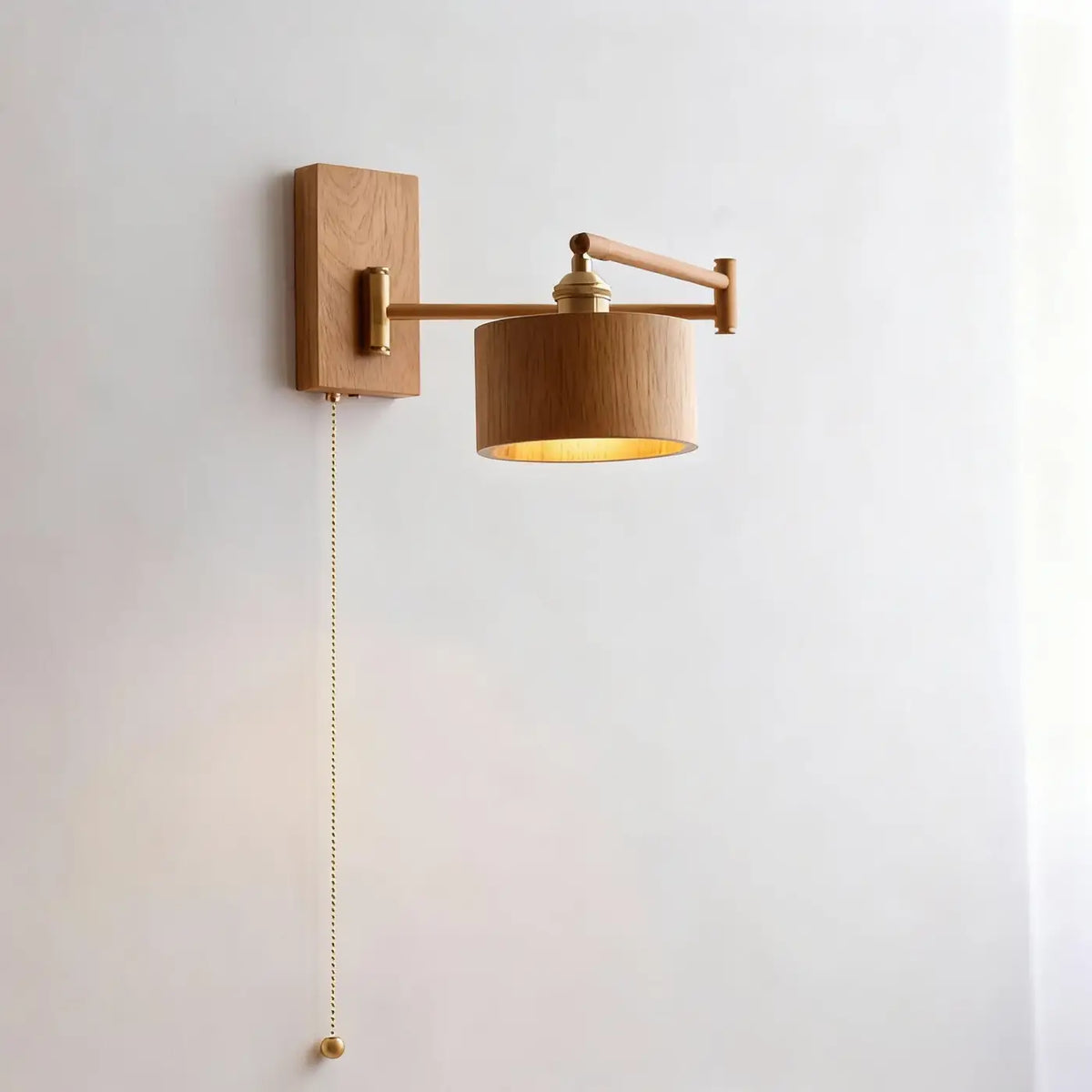 Applique Murale Bois et Laiton Orientable – Livon