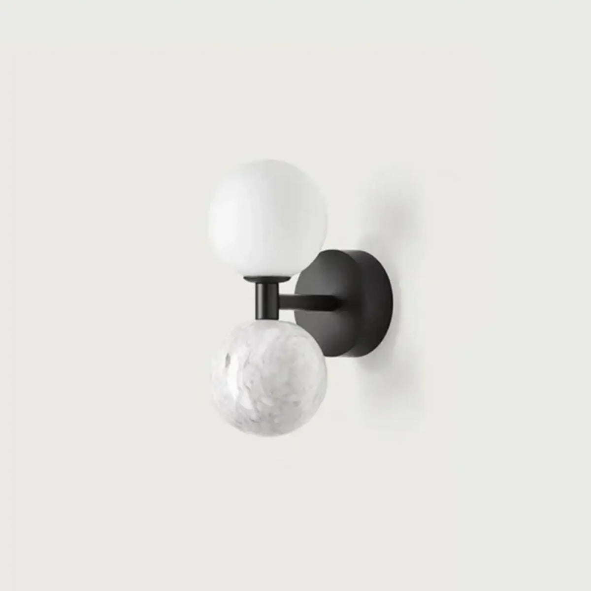 Applique Murale Boule Verre et Marbre – Tevel