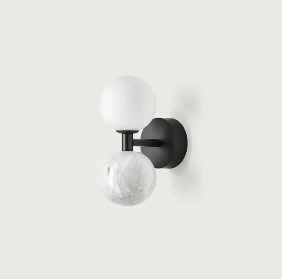 Applique Murale Boule Verre et Marbre – Tevel
