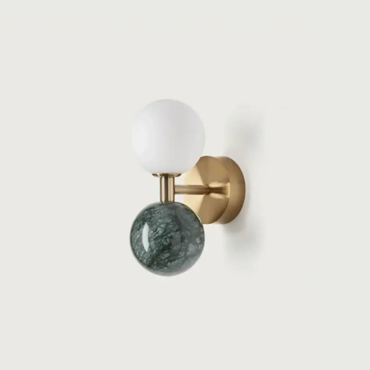 Applique Murale Boule Verre et Marbre – Tevel