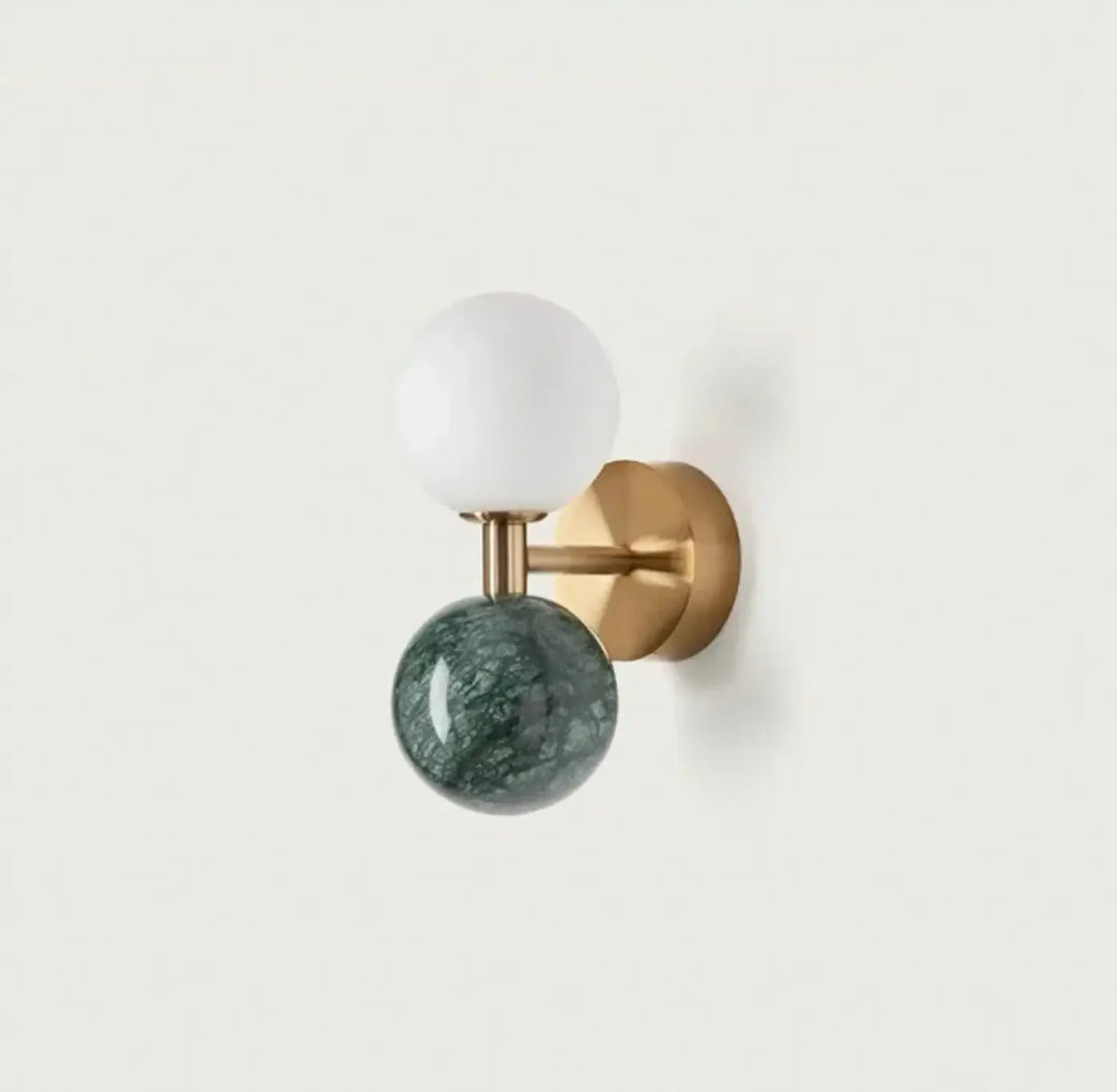 Applique Murale Boule Verre et Marbre – Tevel
