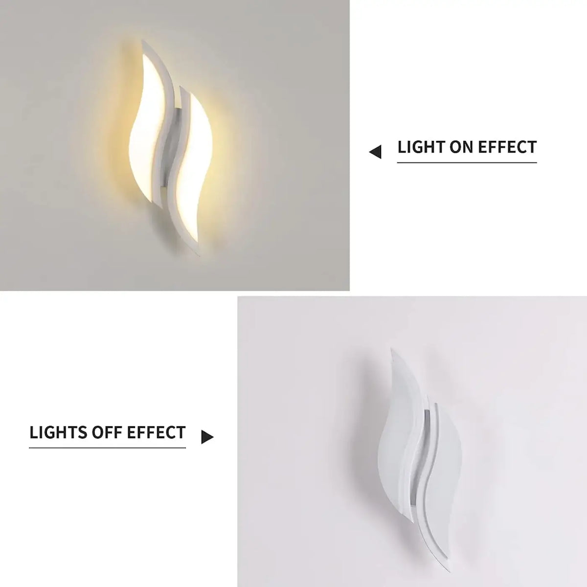 Applique Murale LED Blanche Contemporaine – Béron