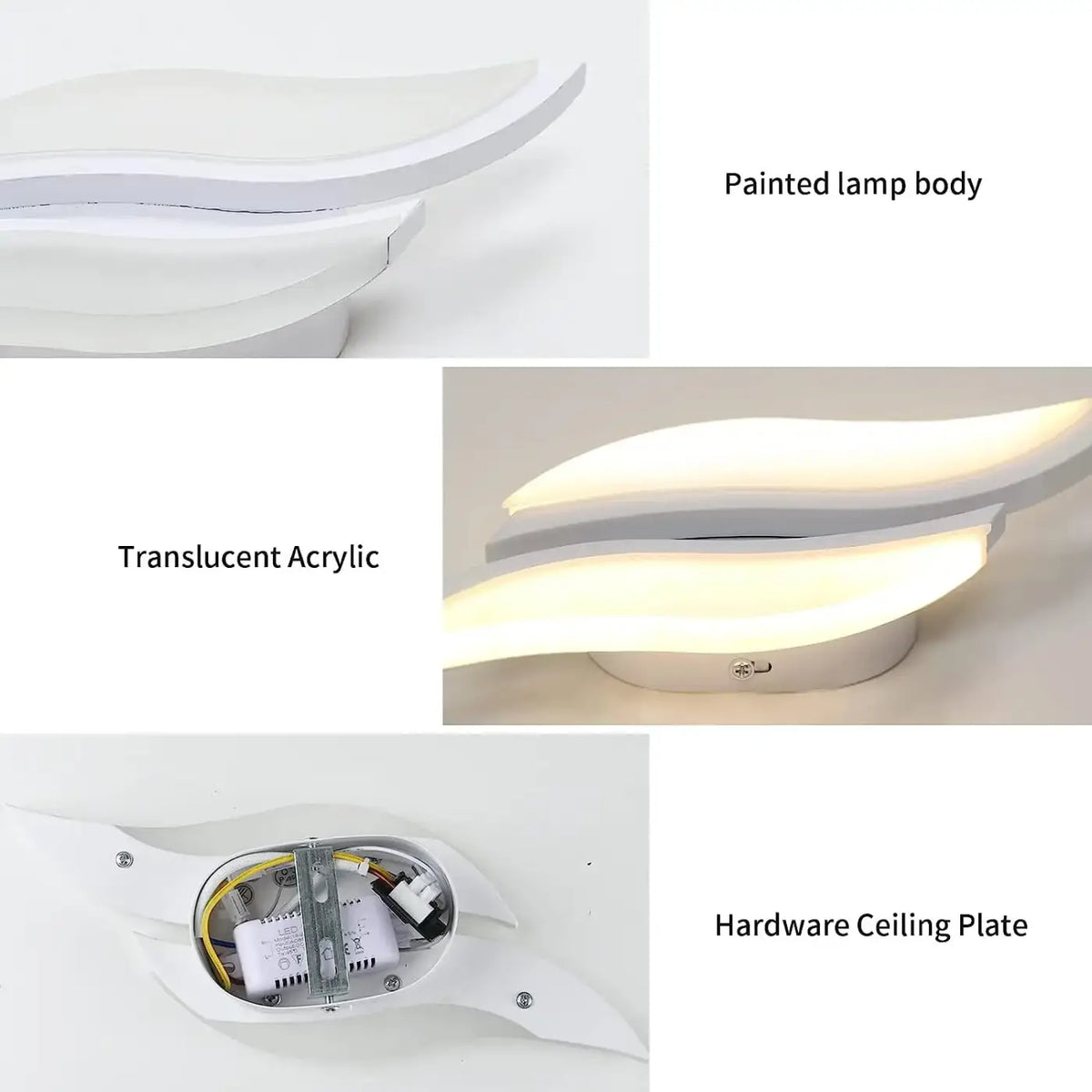 Applique Murale LED Blanche Contemporaine – Béron