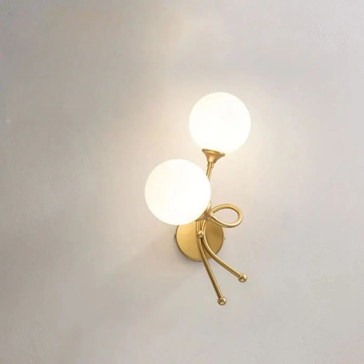 Applique Murale Double Globe Opalin – Zivette