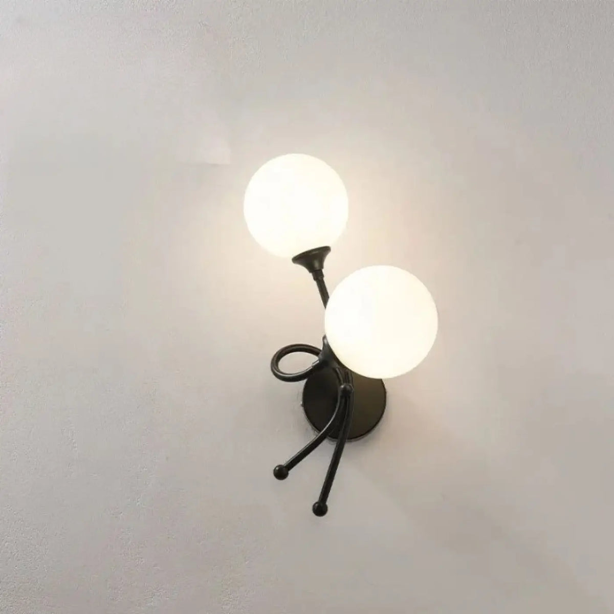 Applique Murale Double Globe Opalin – Zivette