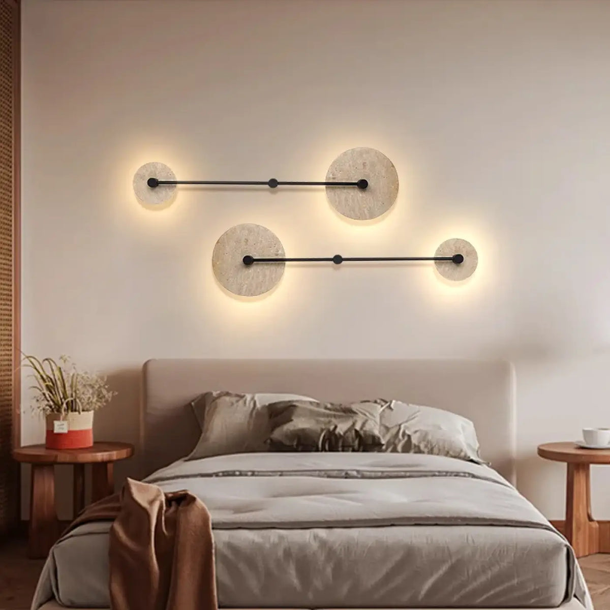 Applique Murale LED Pierre et Métal – Barine