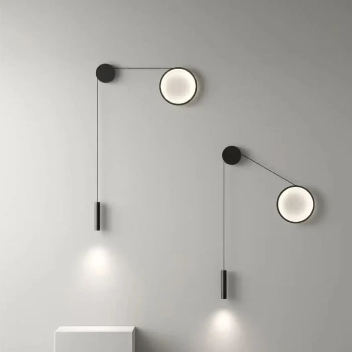 Applique Murale Noire Double Éclairage – Lomine
