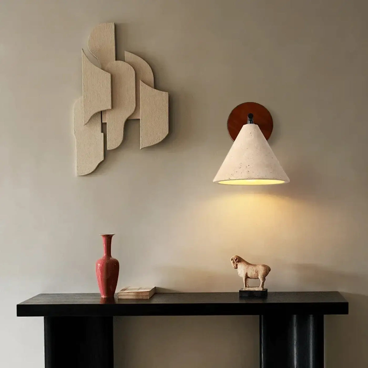 Applique Murale Abat-jour Conique Beige – Morine