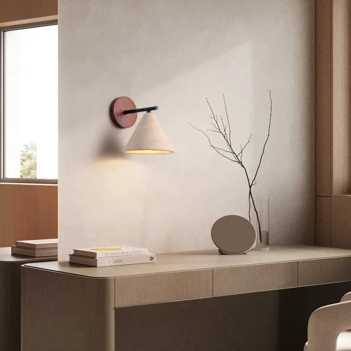 Applique Murale Abat-jour Conique Beige – Morine