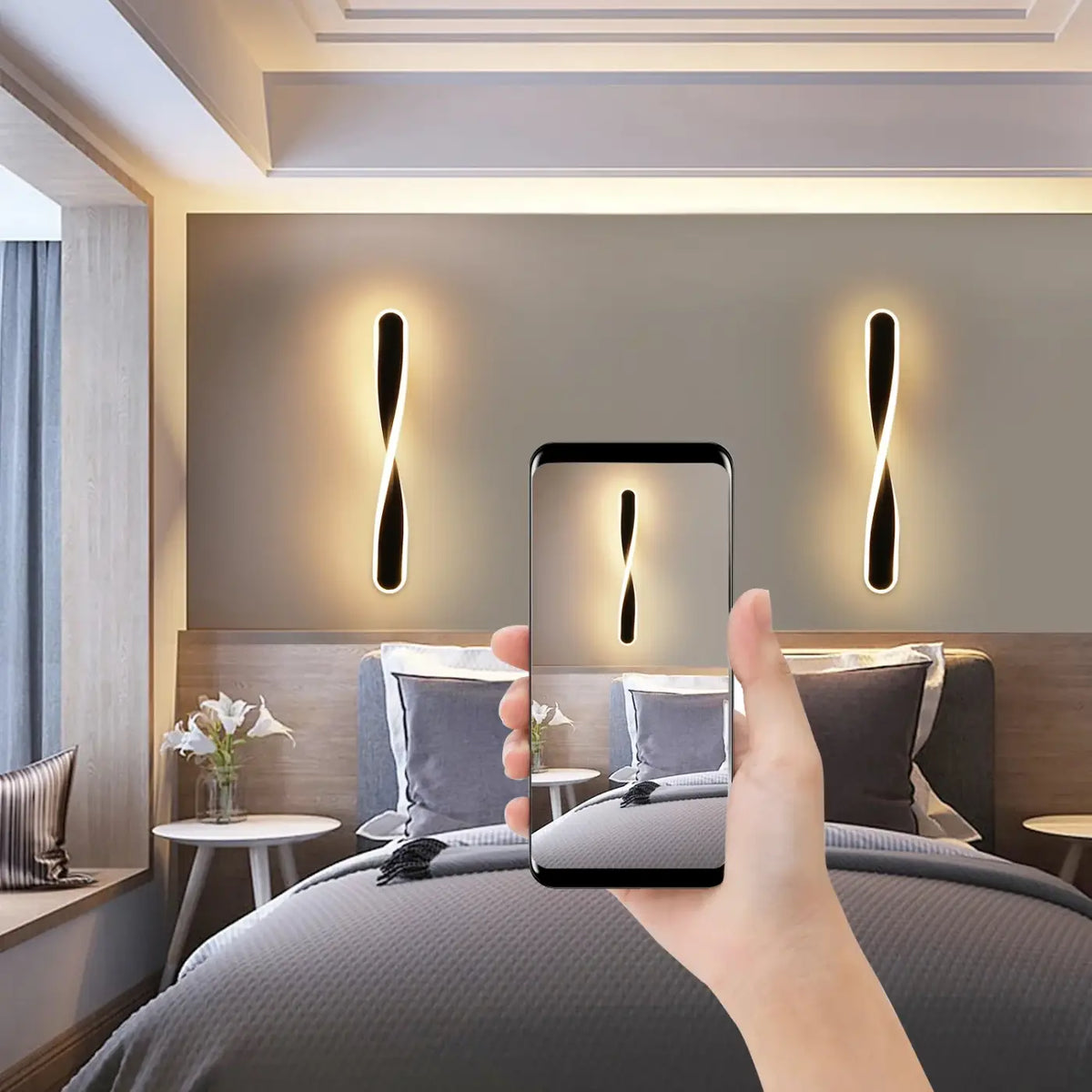 Applique Murale LED Torsadée – Somon