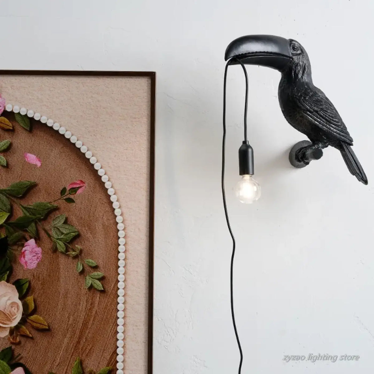 Applique Murale Toucan Ampoule Apparente – Sadelle